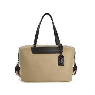 FILA Heritage Pu Travel Bag Unisex Travertine Color