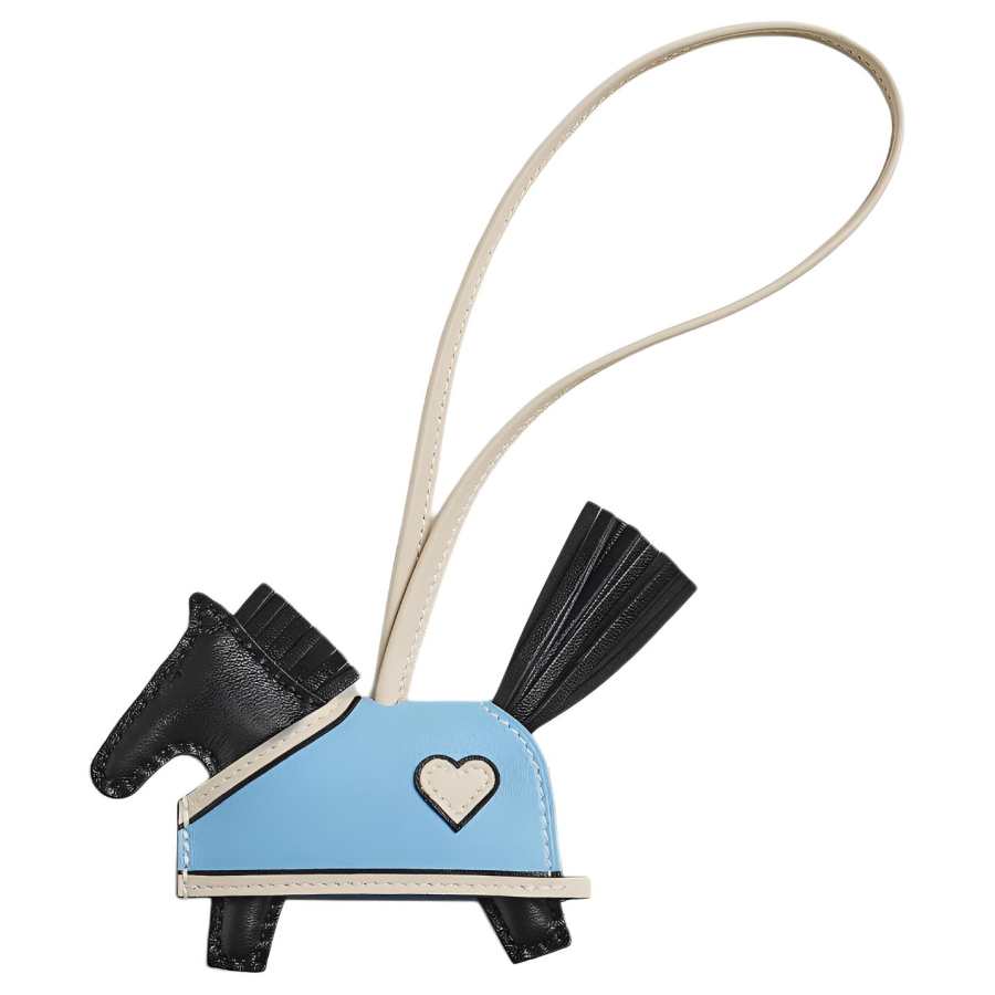 HERMES Milo Sheepskin Bag Charm Bag Merch Small Women's Multicolor