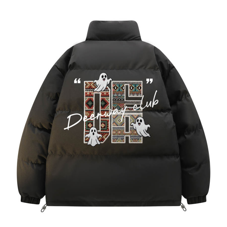 DEERWAY Puffer Jackets Unisex Stand Collar Thickened Padded Puffer Jacket