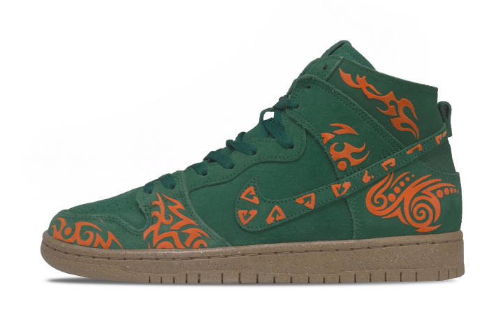 Nike Nike Dunk SB DK Inca Totem Suede High top Skateboard Shoes Unisex Green