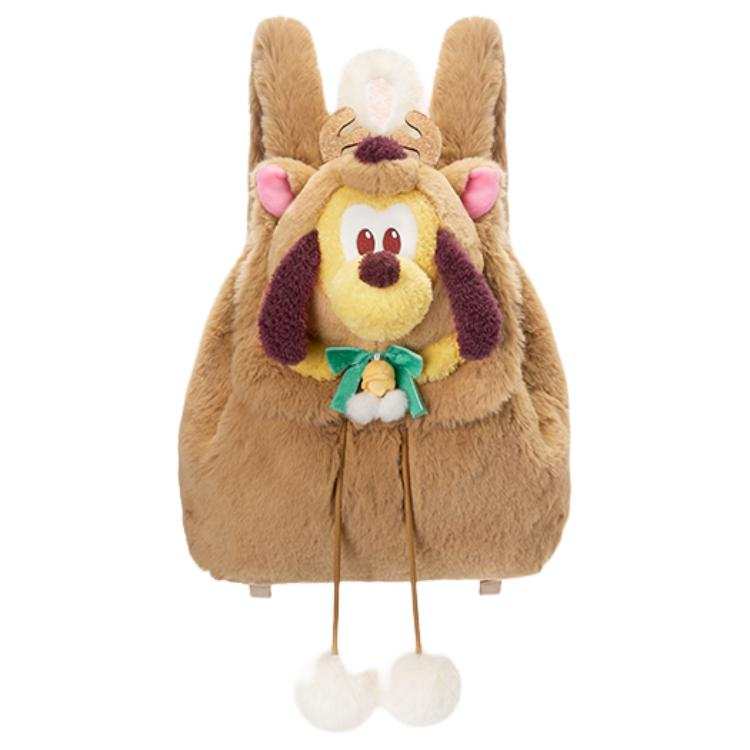 Disney Mickey Mouse And Friends Christmas Waltz Polyester Backpack Unisex Brown