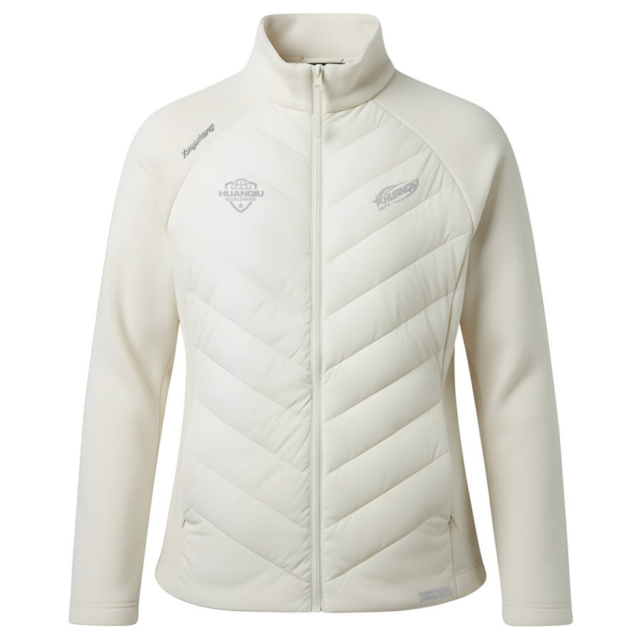 HUANQIU Down Jackets Unisex Stand Collar Thickened Down Jacket