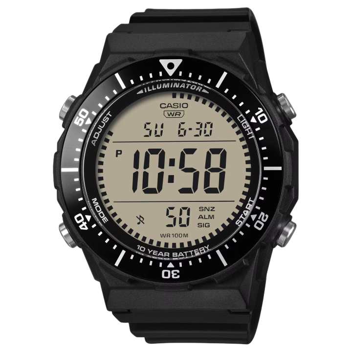 CASIO CASIO DIGITAL Quartz Movement Resin Strap Watch Men's Watches Gray Dial