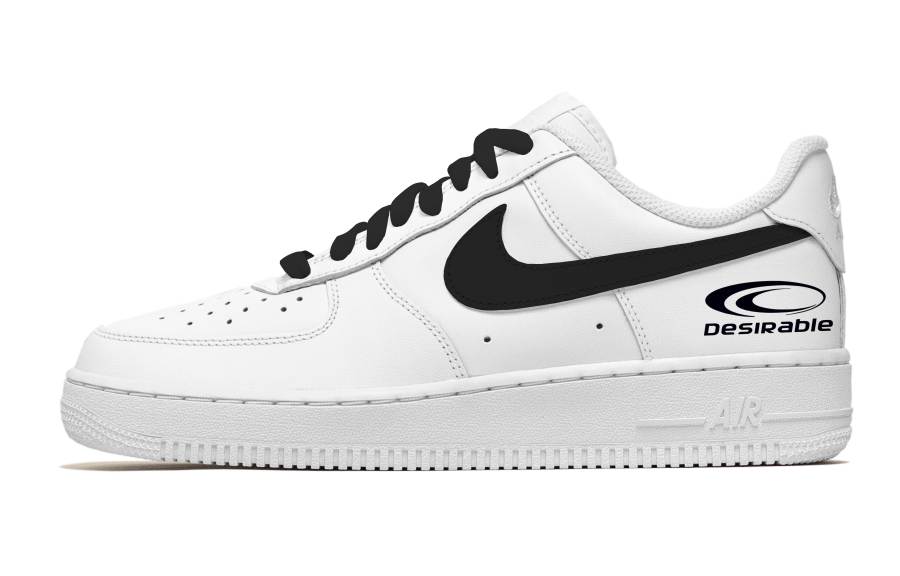 Nike Nike Air Force 1 Fantasia, Dark Night Abrasion Resistant Abrasion Resistant Low top Skateboard Shoes Men's Black
