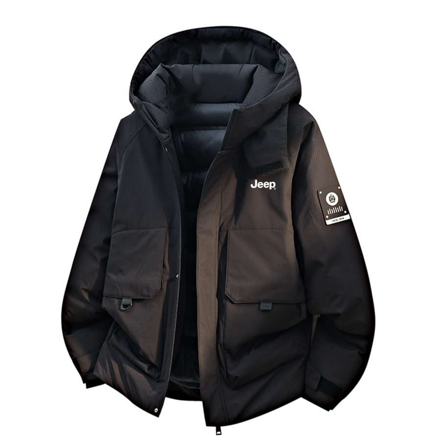 Jeep Jeep Down Jackets Unisex Hooded Thickened Down Jacket