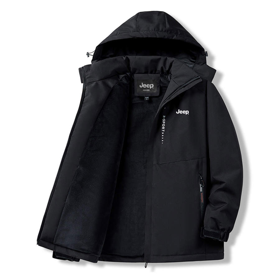 Jeep Puffer Jackets Unisex Hooded Thickened Puffer Jacket