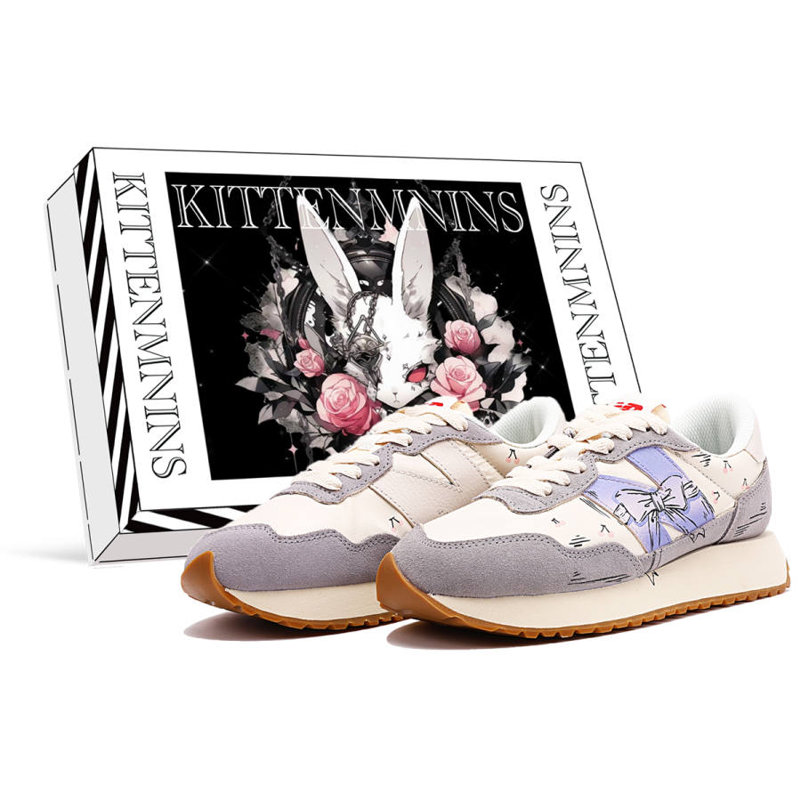 New Balance New Balance NB 237 Abrasion Resistant Breathable Low top Running Shoes Unisex Purple White