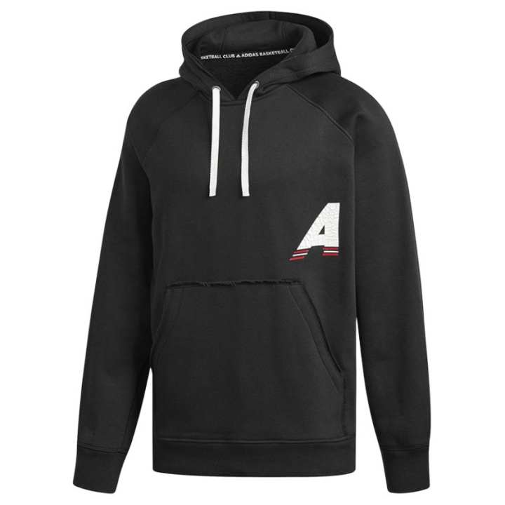Adidas Adidas Sweatshirts Men's Black Hooded Moderate