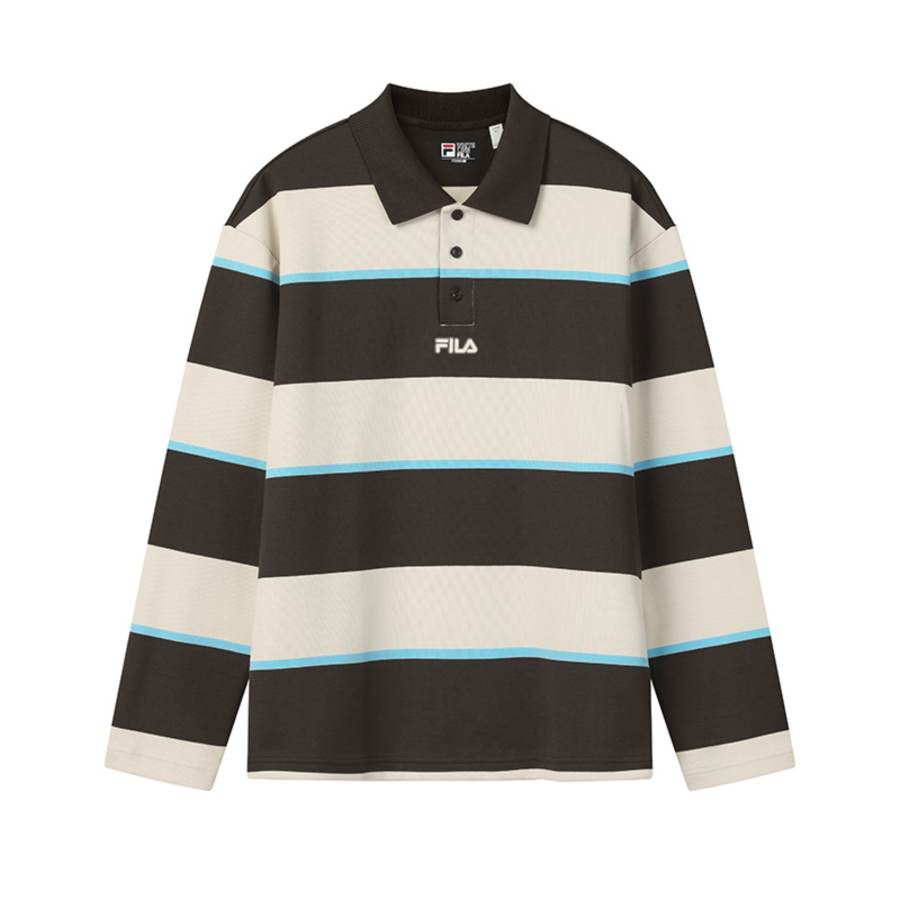 FILA ORIGINALE Polo Shirt Men's Dark Earth Tone