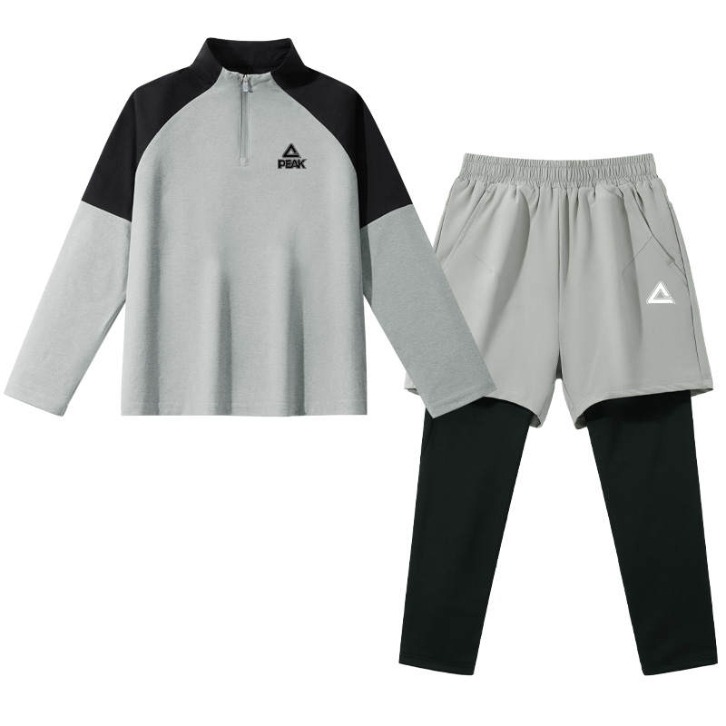PEAK Kids Casual Sportswear Half Open Collar Moderate