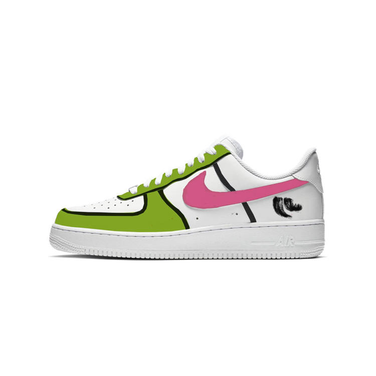 Nike Nike Air Force 1 07 Stream Low top Skateboard Shoes Men's Green White Pink