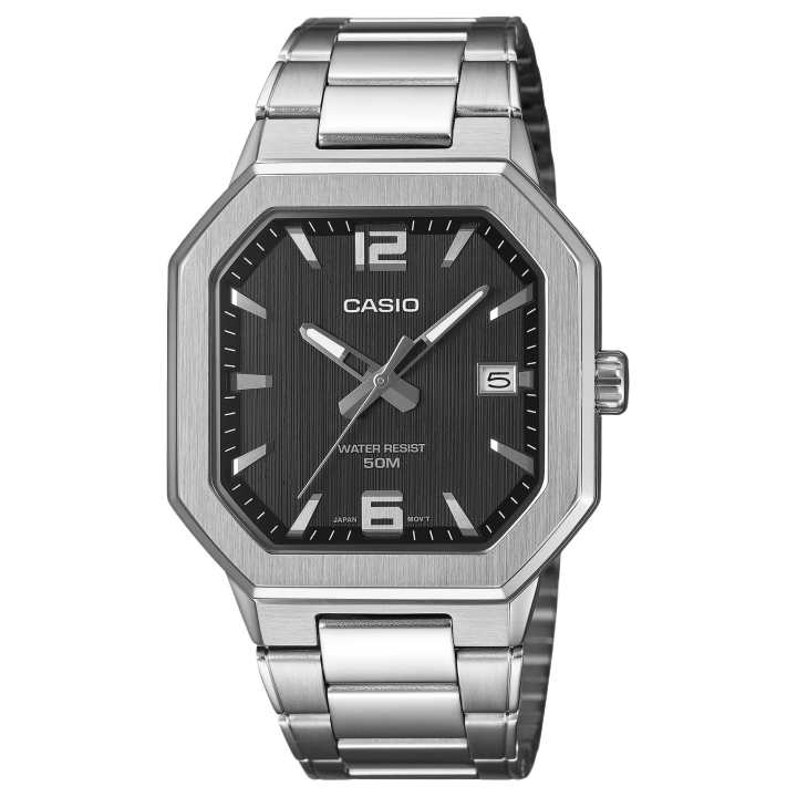 CASIO CASIO STANDARD Quartz Movement Stainless Steel Strap Watch Men's Watches Black Dial