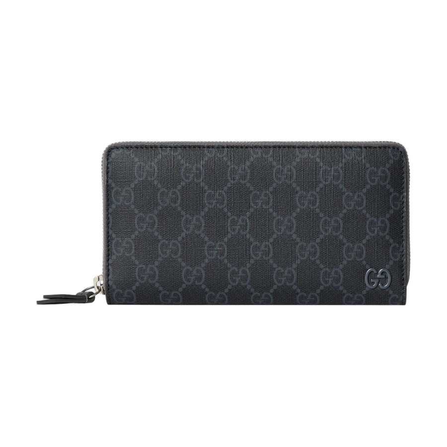 GUCCI GG Supreme Leather Wallet Men's Black