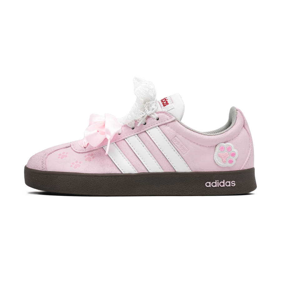 Adidas Adidas Vl Court Classic Berry Sweetheart German Army Trainers Women's Pink