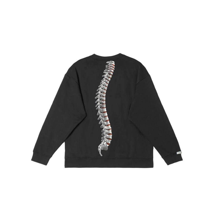 Adidas Adidas LABEL Sweatshirts Unisex Black Crew Neck Moderate