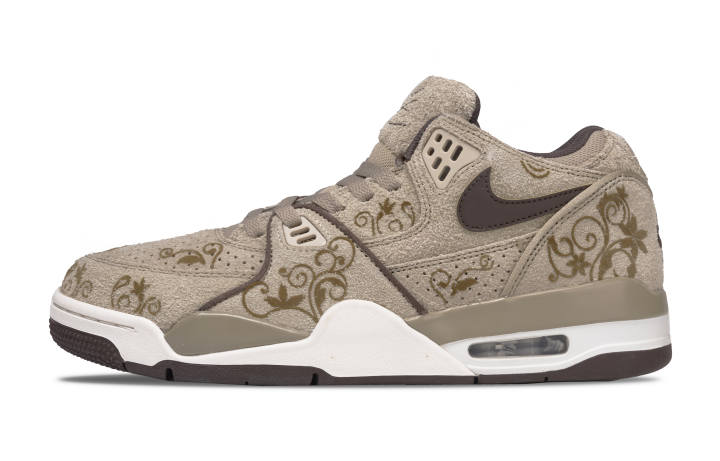 Nike Nike Air Flight 89 FL Mocha Blue And White Porcelain Suede Abrasion Resistant Abrasion Resistant Low top