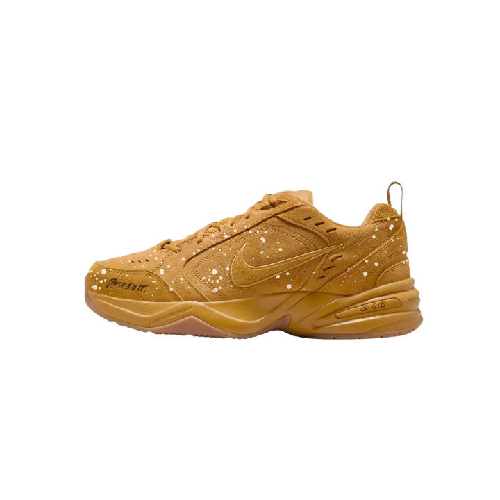Nike Nike Air Monarch 4 Snowflakes Splash Ink Cushioning, Wear Resistant Chunky Sneakers Unisex Wheat Brown