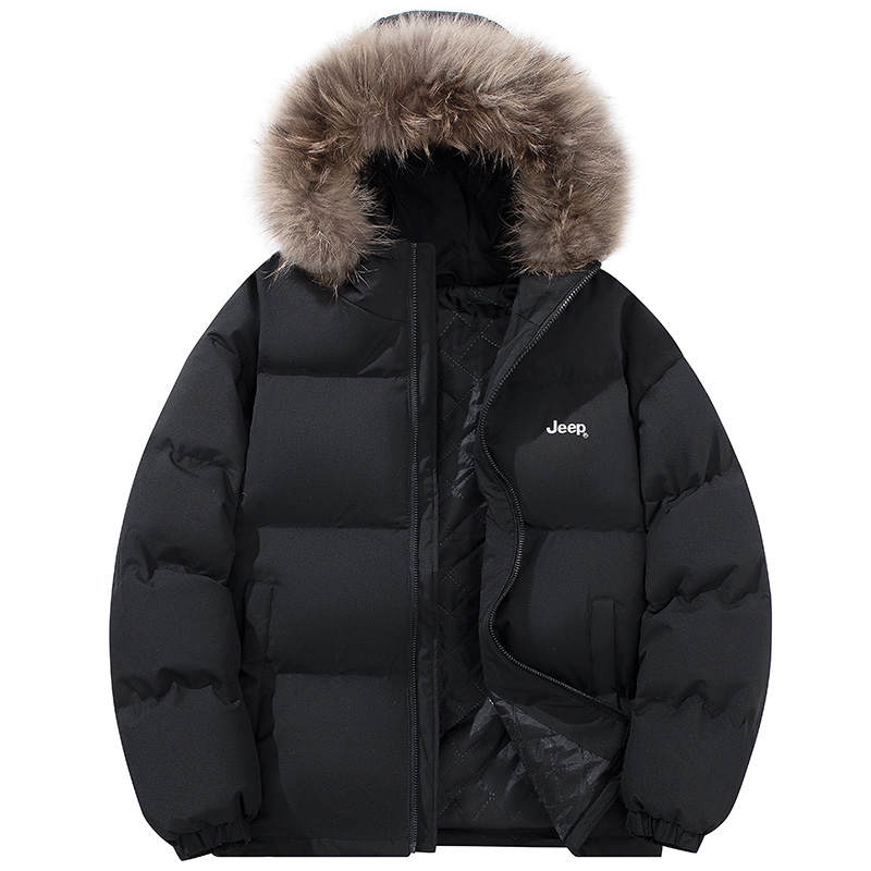 Jeep Jeep Down Jackets Unisex Hooded Thickened Puffer Jacket
