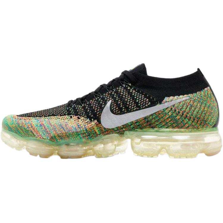 Nike Nike AIR VAPORMAX Comfortable And Lightweight Low top Running Shoes Men's Black Green