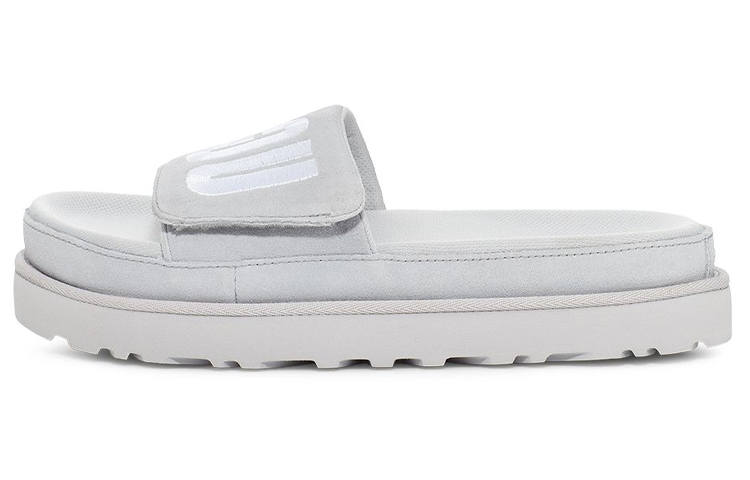 UGG UGG Laton Fur Slide 'Grey' Women's