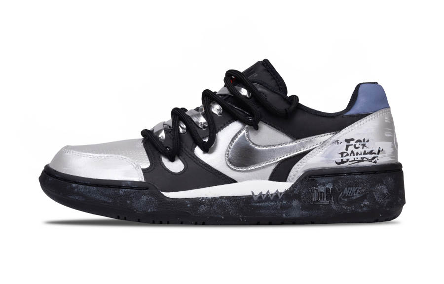 Nike Nike Full Force Cushioning, Wear Resistant Low top Skateboard Shoes Unisex Silver Black