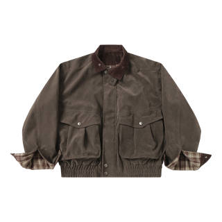 BOTANICA Jackets Unisex Lapel Moderate Workwear