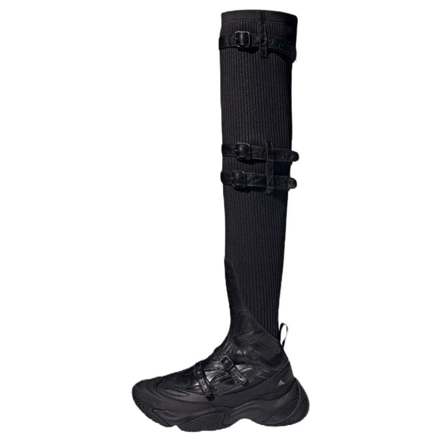 Adidas Adidas FOS Top Grain Cow Leather Over the knee Boots Women's Black