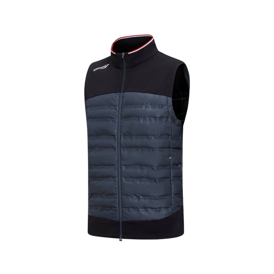Saucony Vests Men's Sky Blue Stand Collar Moderate Other