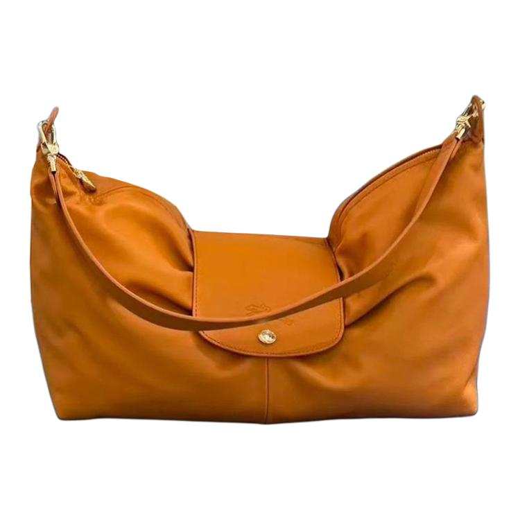 LONGCHAMP Le Pliage Xtra Leather Handbag, Shoulder Bag Women's Amber