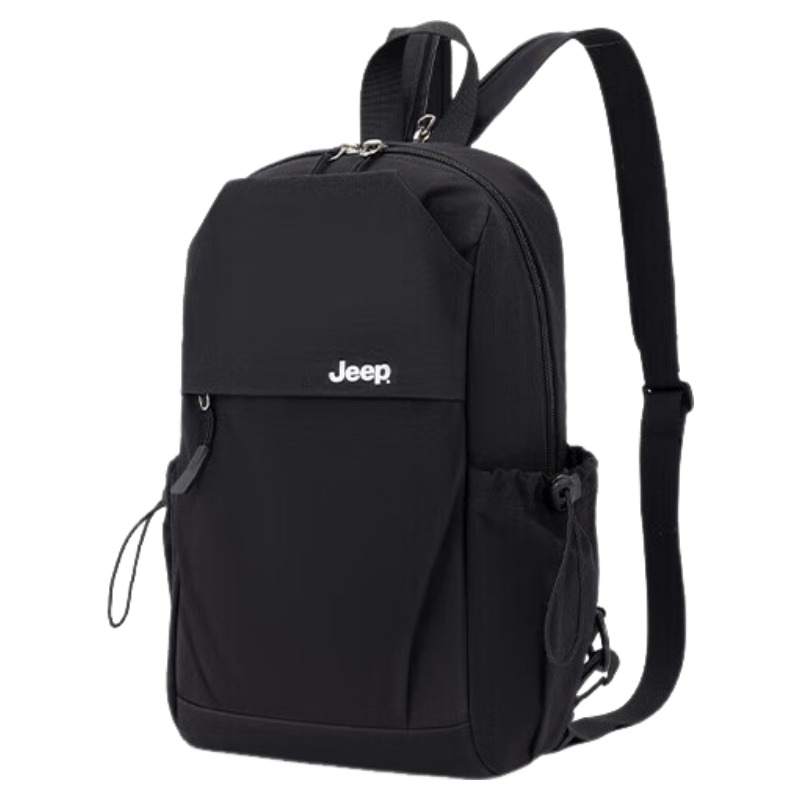Jeep Jeep Nylon Fabric Backpack Regular Unisex Black/Green