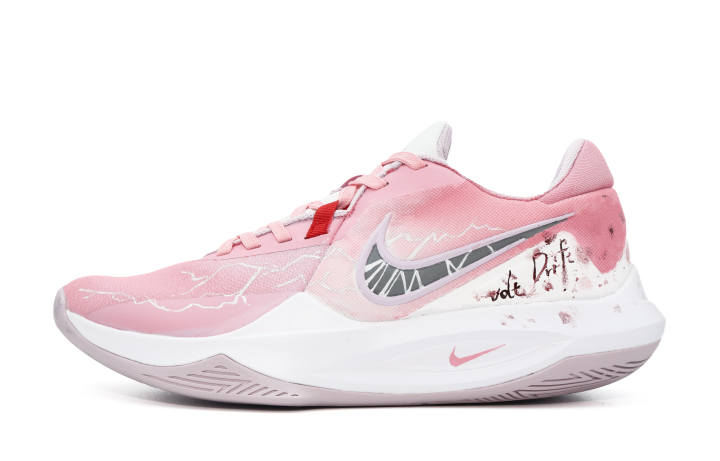 Nike Nike Precision 6 Abrasion Resistant Low top Basketball Shoes Men's Pink