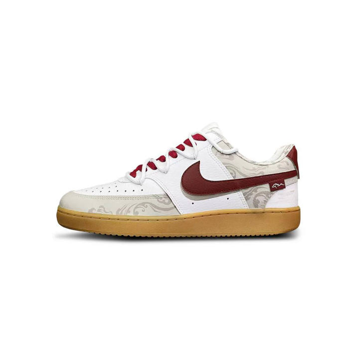 Nike Nike Court Vision 1 Tower Rabbit Creative Low top Skateboard Shoes Men's Red White