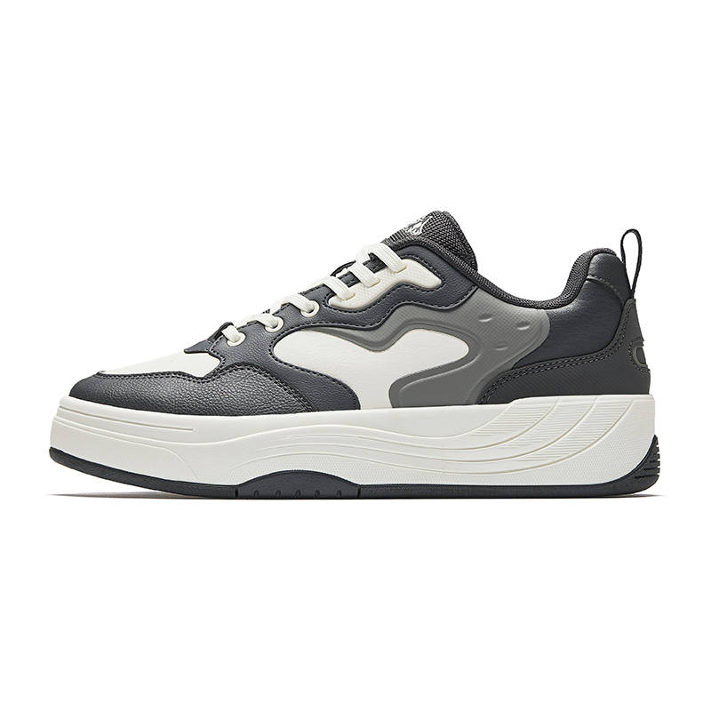 Anta Pg7 Synthetic Leather Low top Skateboard Shoes Men's White Gray