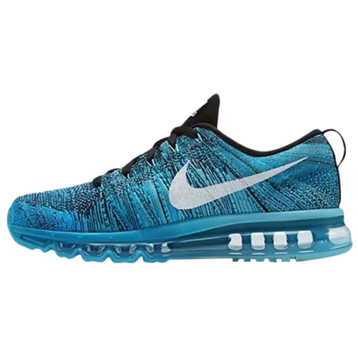 Nike Nike Air Max Flyknit Comfortable And Lightweight Running Shoes Men's Blue