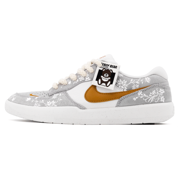 Nike Nike SB Force 58 Casual Shoes Unisex Gray White Orange