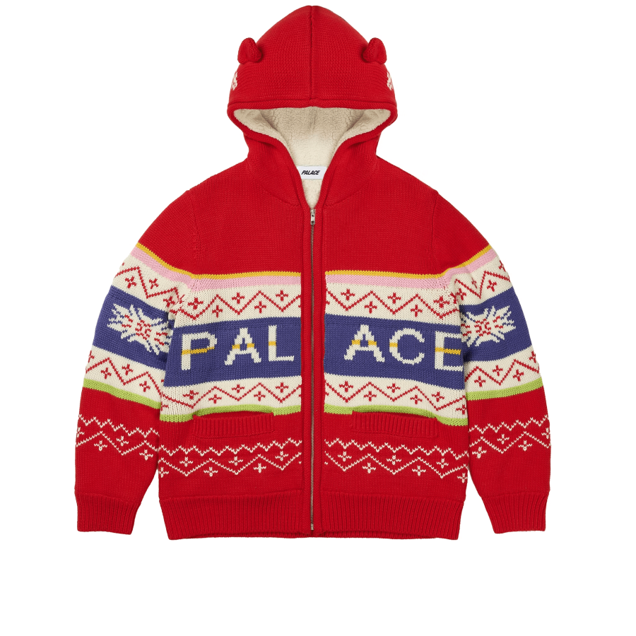 PALACE Holiday FW25 DROP4 LOVES ME HOODED KNIT Knitwear Unisex