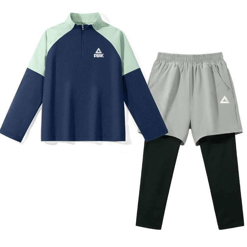 PEAK Kids Casual Sportswear Half Open Collar Moderate