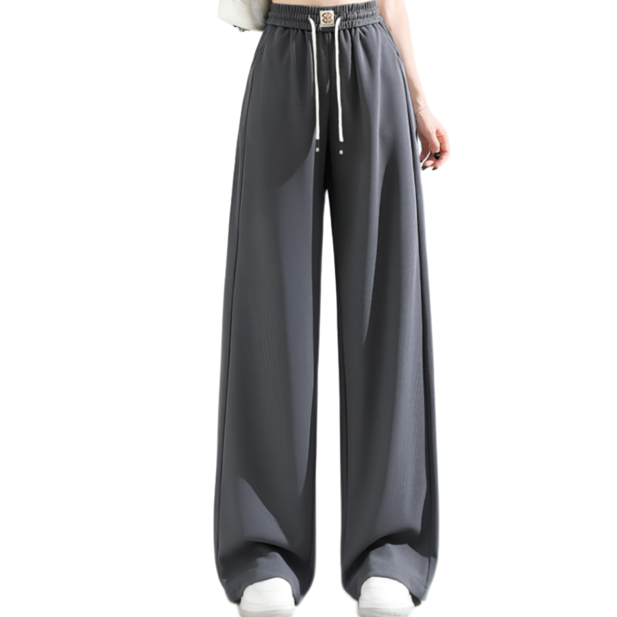 Tonlion Casual Pants Women's Moderate Wide Leg Pants