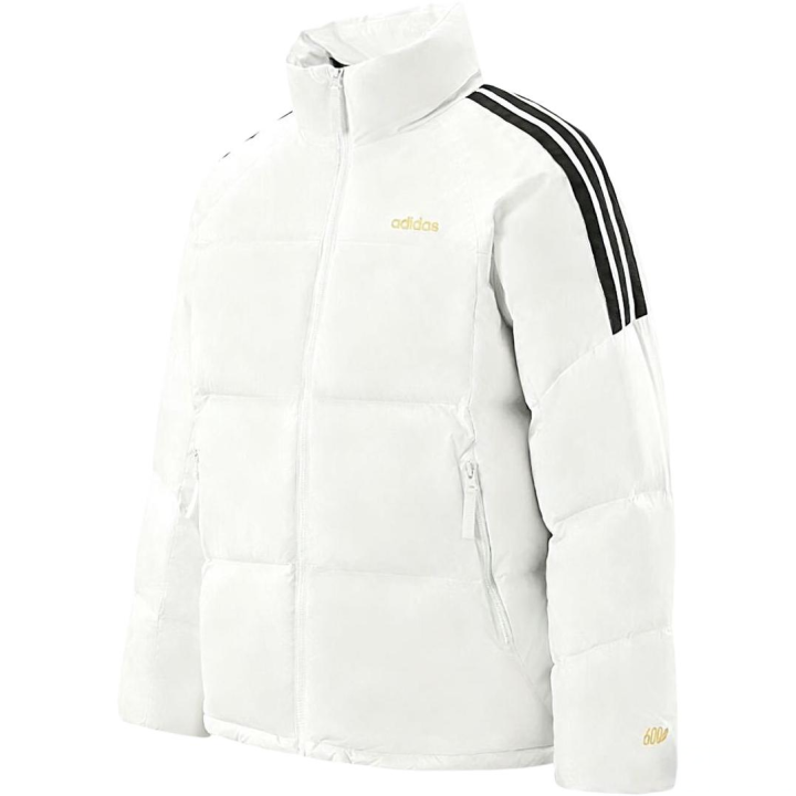 Adidas Adidas Down Jackets Men's White Stand Collar Moderate Puffer Jacket