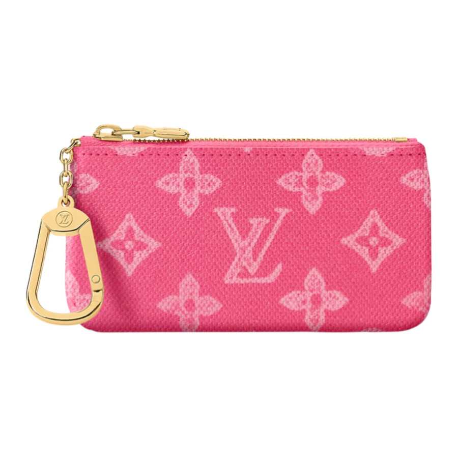 LOUIS VUITTON Key Pouch Coated Canvas Key Pouch Small Women's Pink