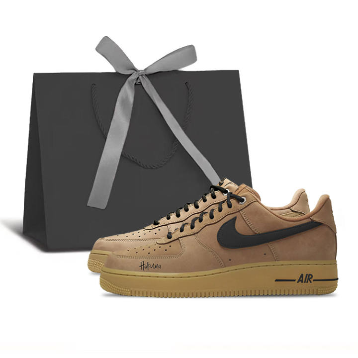 Nike Nike Air Force 1 Skateboard Shoes Unisex Low Top Brown/Black