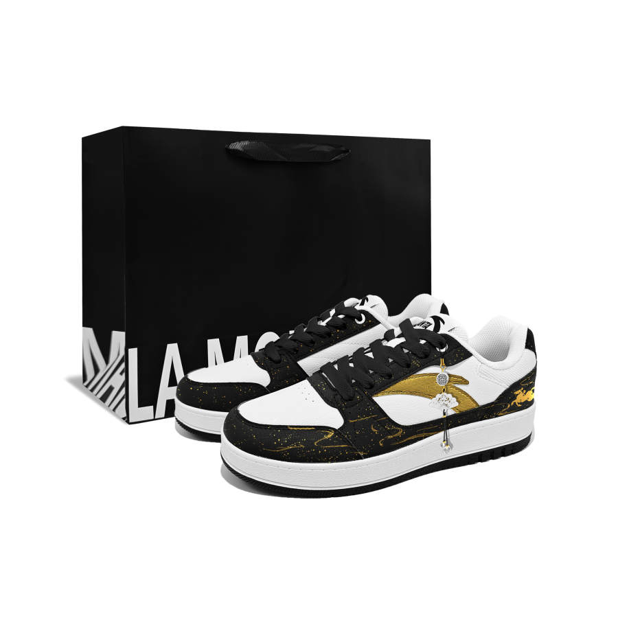 Anta Original 2 Low top Skateboard Shoes Unisex Black White