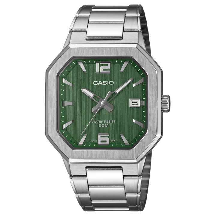 CASIO CASIO STANDARD Quartz Movement Stainless Steel Strap Watch Men's Watches Green Dial