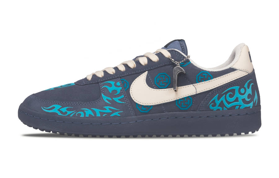 Nike Nike Field General Yuan Ji Blue Suede Abrasion Resistant Abrasion Resistant Low top Skateboard Shoes Men's Blue