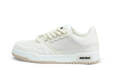 IDLE IDOL Stylish Skateboarding Shoes Unisex Ecru