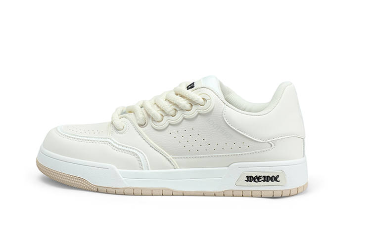IDLE IDOL Stylish Skateboarding Shoes Unisex Ecru
