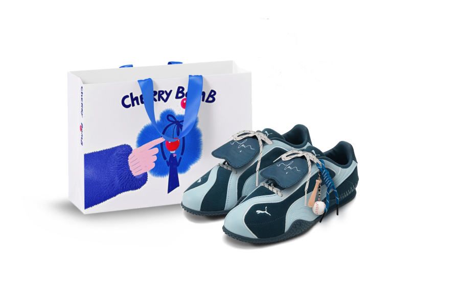 PUMA Bella V2 Cherry Bomb, Equestrian Blue Abrasion Resistant Coverage Support Low top Casual Shoes Unisex