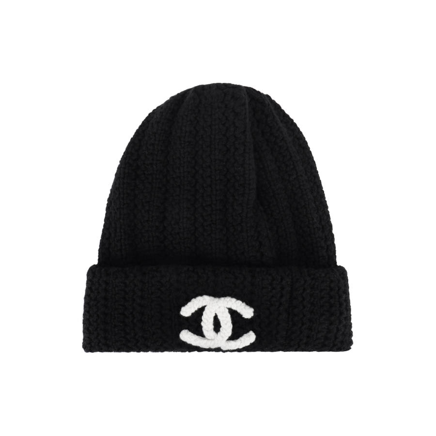 CHANEL CHANEL Cashmere Beanies Unisex Black