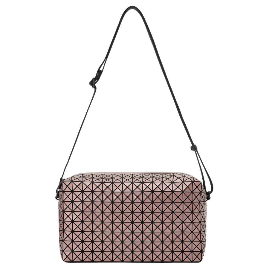 ISSEY MIYAKE Saddle Cotton Blend Polyurethane Shoulder Bag, Crossbody Bag Women's Copper Medal Color