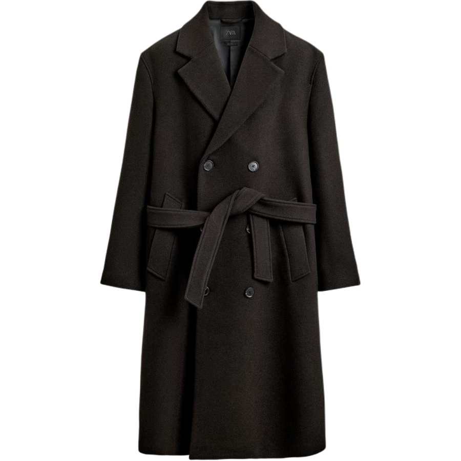 ZARA Coats Men's Brown Moderate